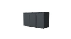 Boxy na 3 popelnice - Model HATCH / STEEL