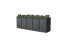 Boxy na 5 popelnic - Model FLORA / STEEL / LEAF Decor