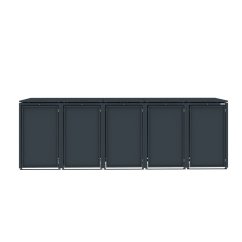Boxy na 5 popelnic - Model HATCH 05 / STEEL