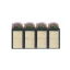 Boxy na 4 popelnice - Model FLORA / WOOD - Barva: RAL 7016 ( Antracit )