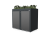 Boxy na 2 popelnice - Model FLORA / STEEL / FLAT Decor