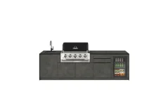 Kitchen boxy - Venkovní kuchyně SET Premium Black Rock 300
