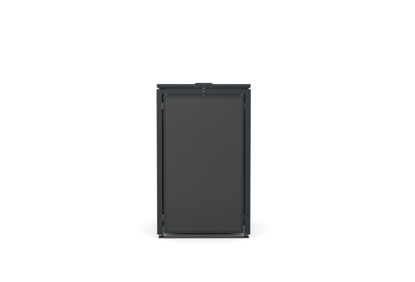 Box na 1 popelnici - Model HATCH / STEEL / FLAT Decor