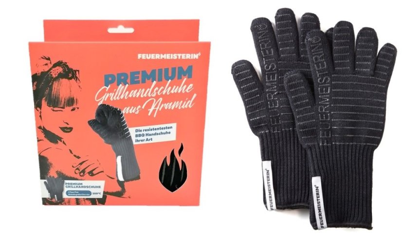 Dámské kevlarové grilovací rukavice BBQ Premium (pár)