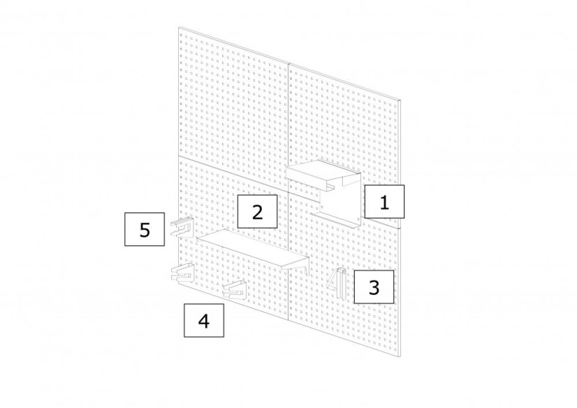 GarageBOXY™ WALL SET M - Barva: RAL 7016 ( Antracit )