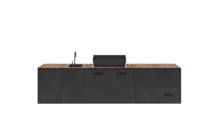 Kitchen boxy - Venkovní kuchyně SET 2 Standart Černá