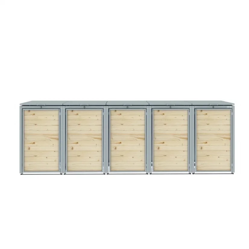 Boxy na 5 popelnic - Model HATCH / WOOD