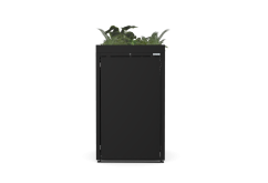 Box na 1 popelnici - Model FLORA / STEEL