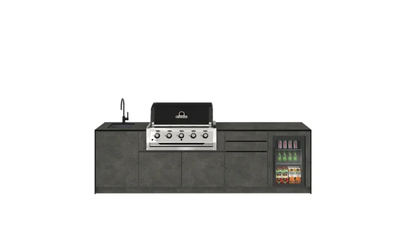 Kitchen boxy - Venkovní kuchyně SET Premium Black Rock 300