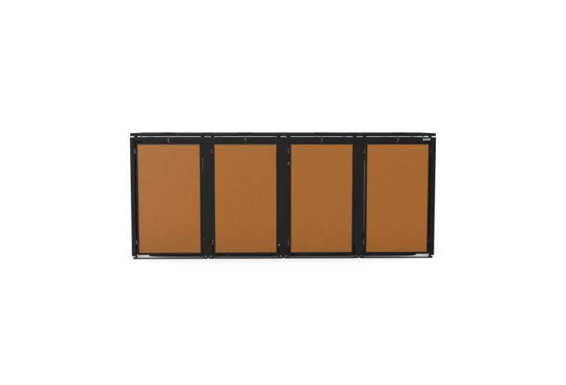 Boxy na 4 popelnice - Model HATCH / STEEL / FLAT Decor