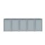 Boxy na 5 popelnic - Model HATCH 05 / STEEL - Barva: RAL 7016 ( Antracit )