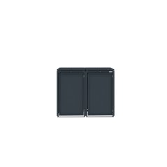 Boxy na 2 popelnice - Model HATCH 02 / STEEL