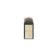 Box na 1 popelnici - Model FLORA / WOOD