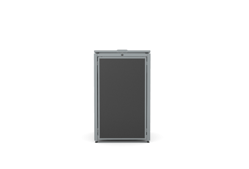 Box na 1 popelnici - Model HATCH / STEEL / FLAT Decor