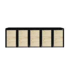Boxy na 5 popelnic - Model HATCH / WOOD