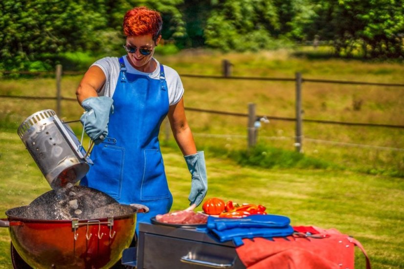 Dámské kožené grilovací rukavice BBQ Premium (pár)
