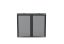 Boxy na 2 popelnice - Model HATCH / STEEL / FLAT Decor - Barva: RAL 7016 ( Antracit ), Barva dekoru: Černá