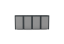 Boxy na 4 popelnice - Model HATCH / STEEL / FLAT Decor