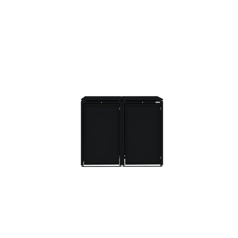 Boxy na 2 popelnice - Model HATCH 02 / STEEL