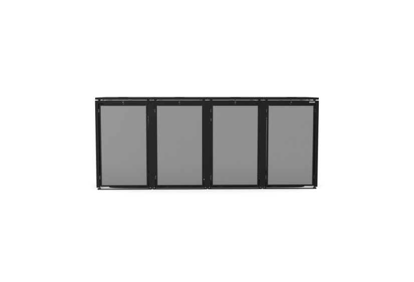 Boxy na 4 popelnice - Model HATCH / STEEL / FLAT Decor
