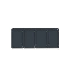 Boxy na 4 popelnice - Model HATCH 04 / STEEL