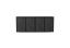 Boxy na 4 popelnice - Model HATCH / STEEL / LEAF Decor - Barva: RAL 7016 ( Antracit ), Barva dekoru: Imitace rzi